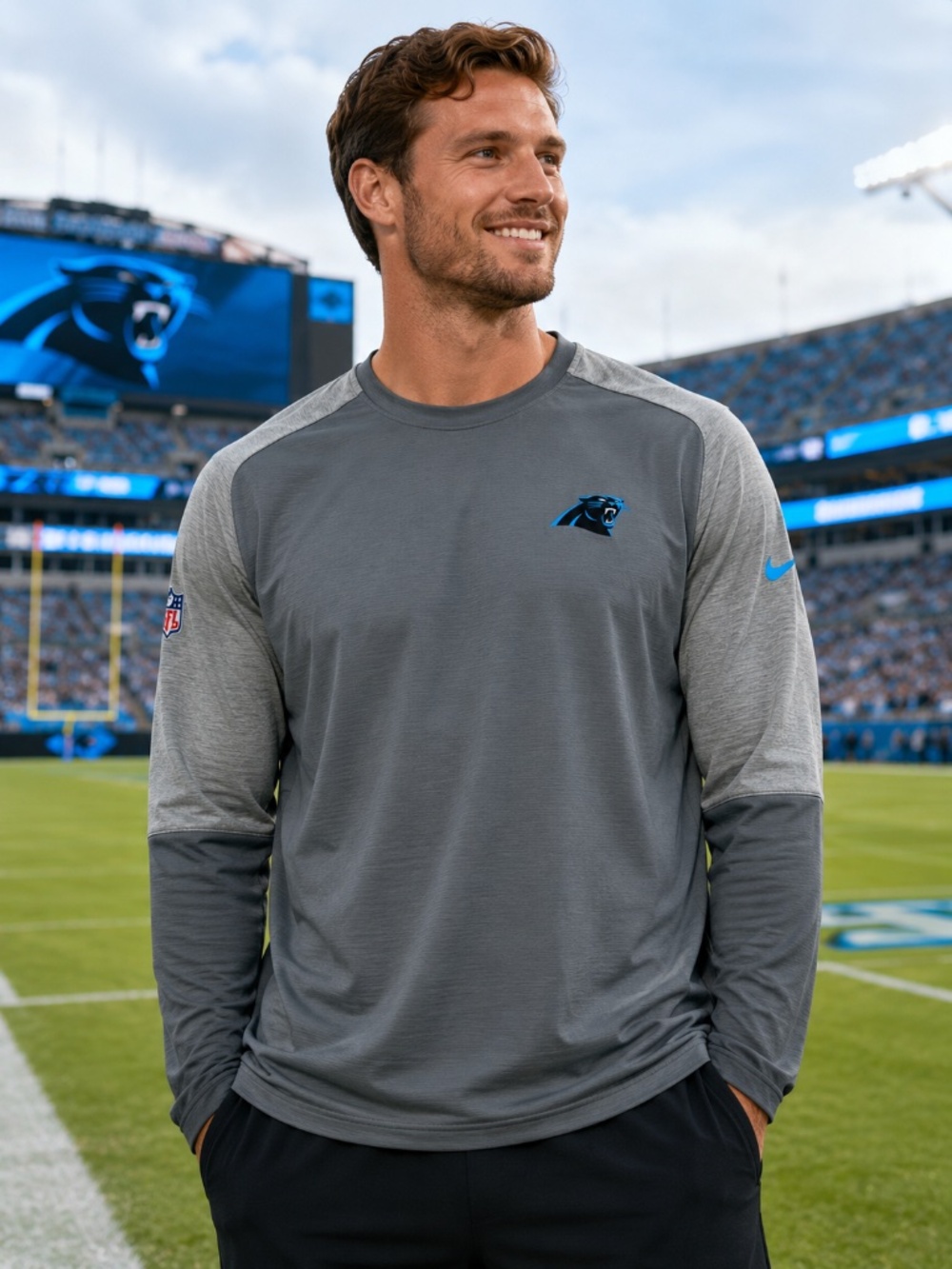 Nike Panthers Dri-FIT On Field Long Sleeve XL